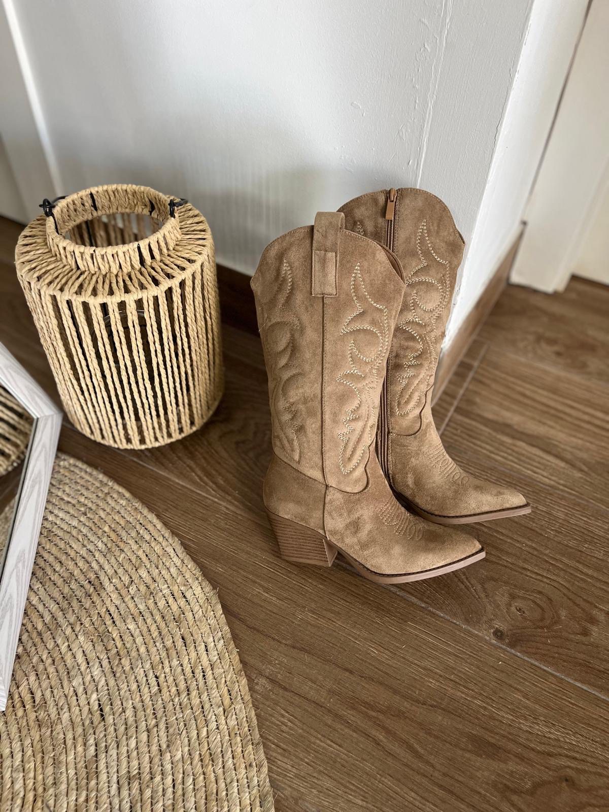 Botas Cowboy Siena Beige
