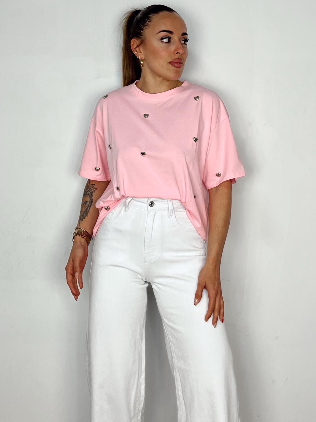 Camiseta Tachas Corazón