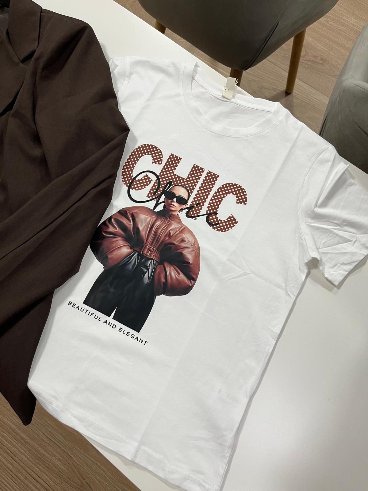 Camiseta Chic Marrón