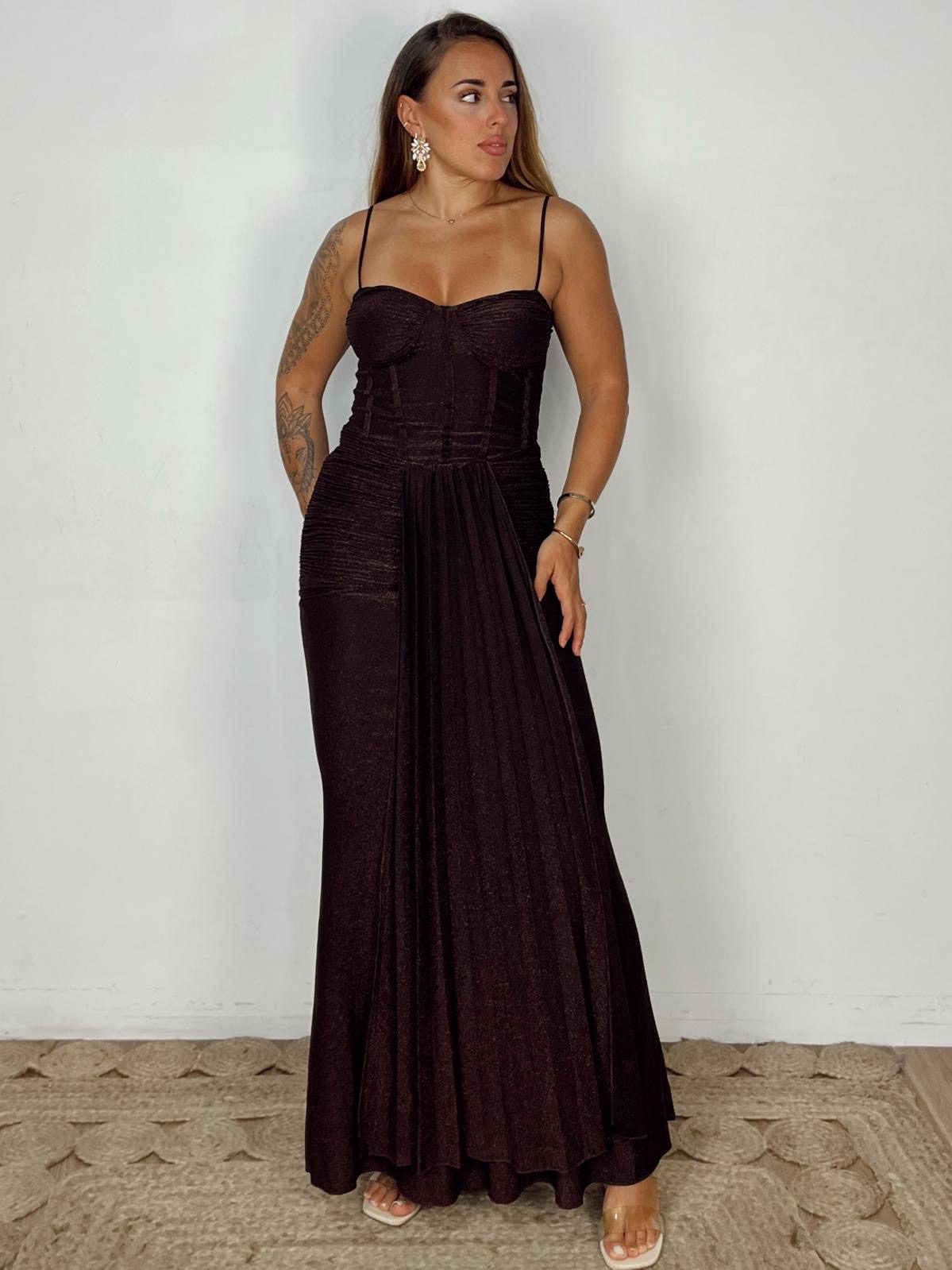 Vestido Atenea Marrón
