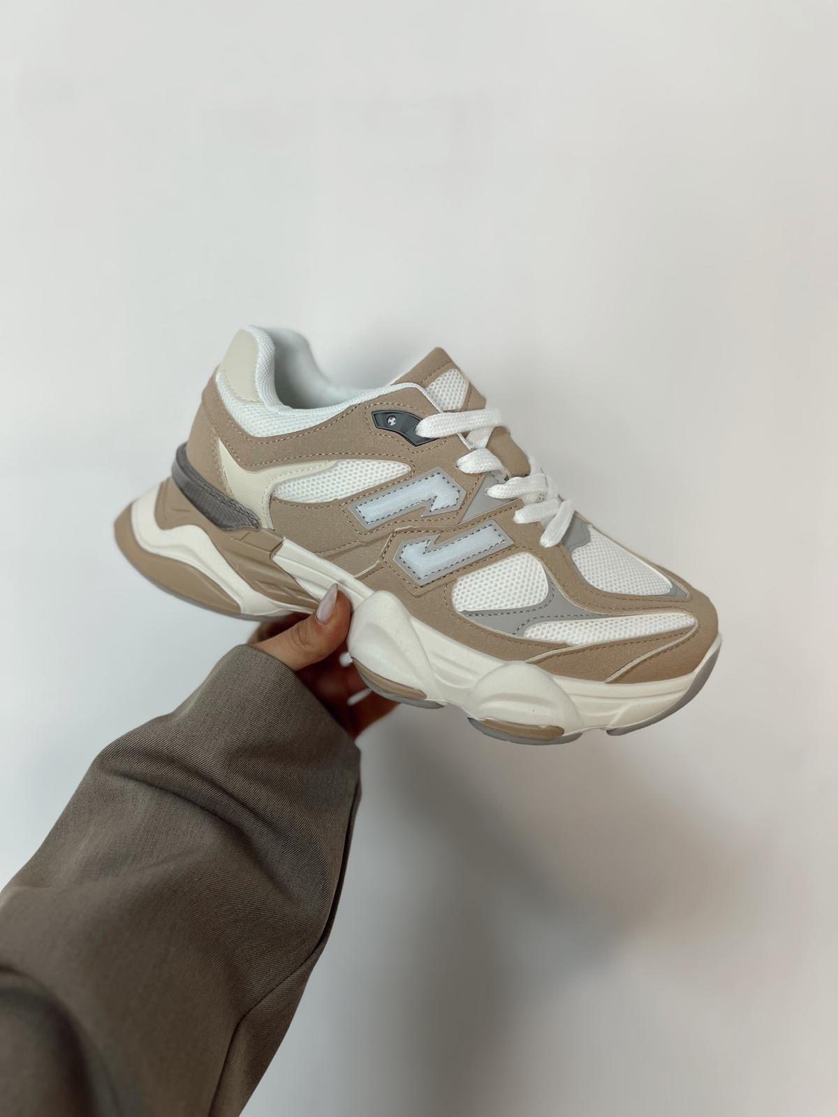 Deportivas NB Blanco/Taupe
