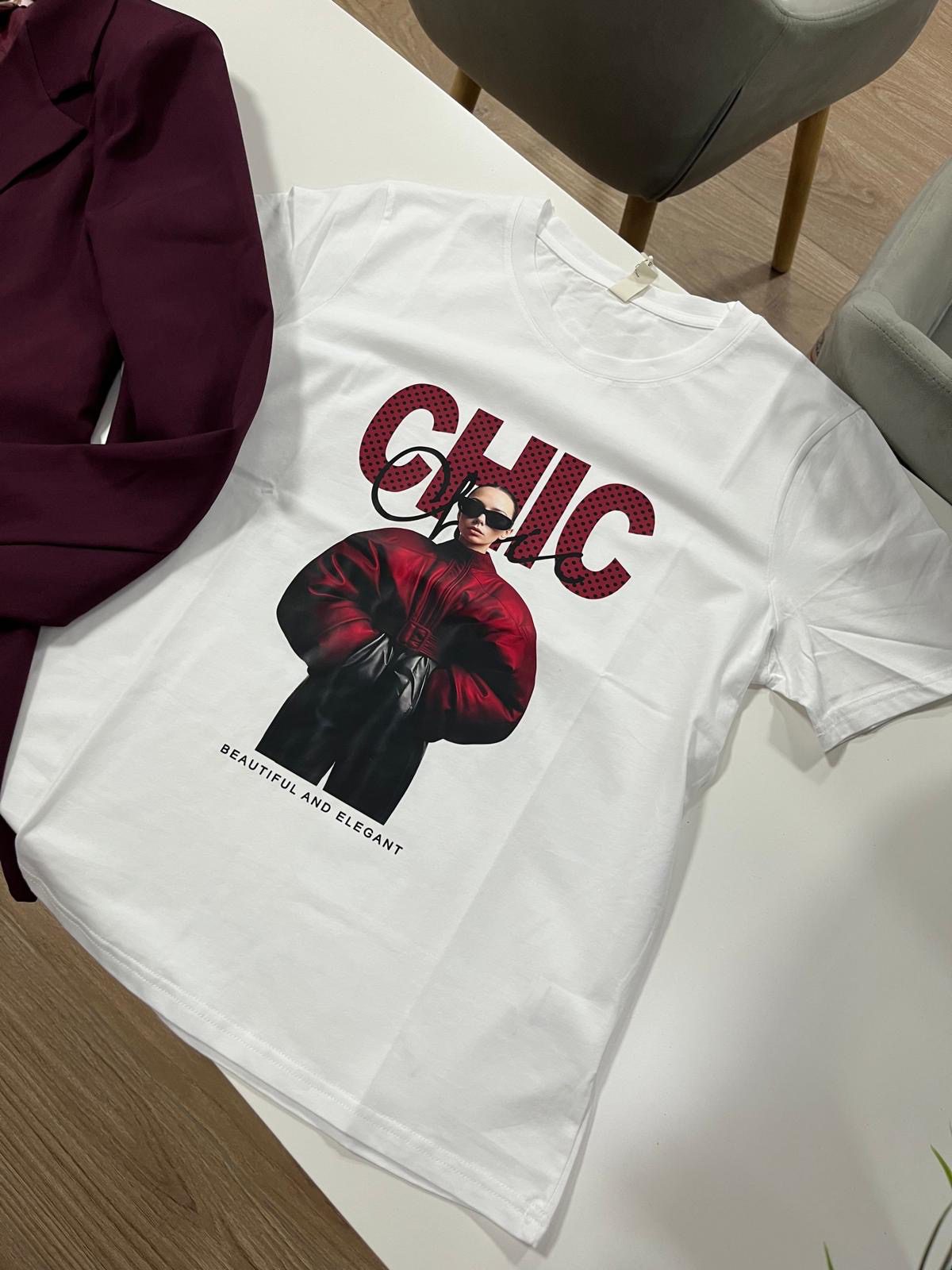 Camiseta Chic Vino